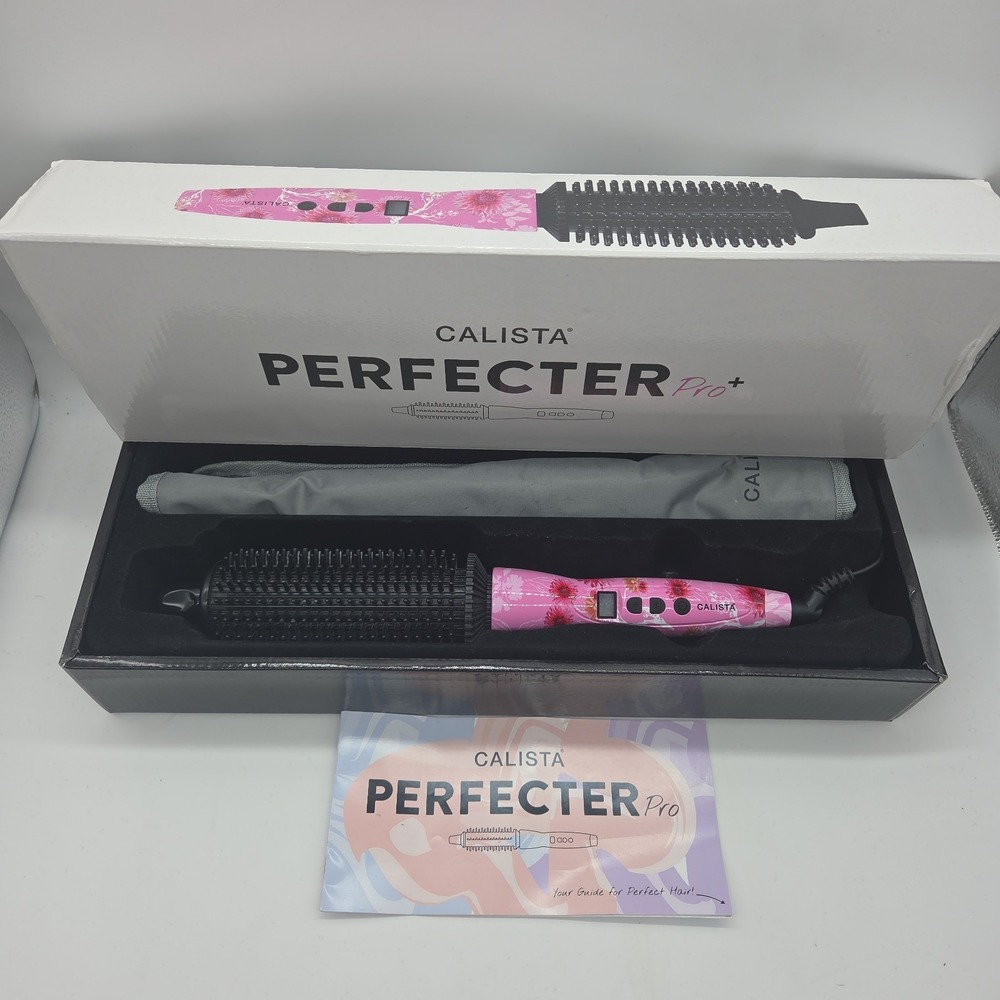 Calista Perfecter Pro Heated Round Brush Pink Floral